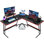 Bureau d'ordinateur en L en forme de L