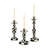 Courtly Check Small Enamel Candlestick