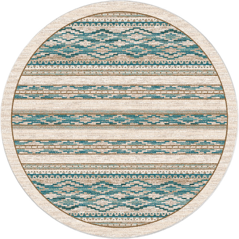 Jewkes Indoor Rug, Round 7'7"