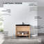 Meuble-lavabo double 36 po avec plateau en quartz Ariane-472871950