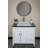 Carrara Marble Rectangular Vessel Bathroom Sink
