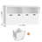 Bayze Bookcase with Removable Drawers, White-1057953803