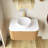 30" Wall-Mounted Floating Bathroom Vanity With Sink-841290959