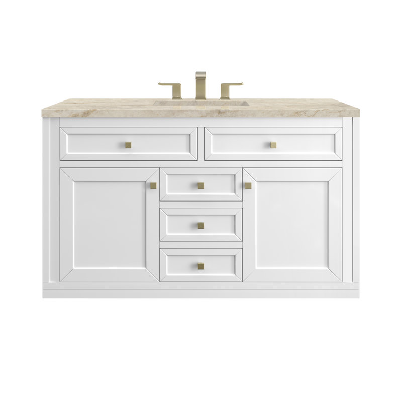 Chicago 48'' W Single Vanity, Glossy White, Tajnar Eclos