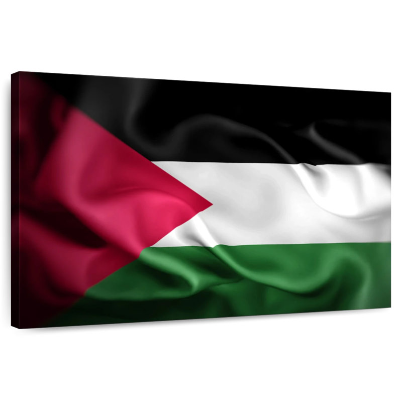 Borges Palestine Flag Close-Up, 30" H x 45" W