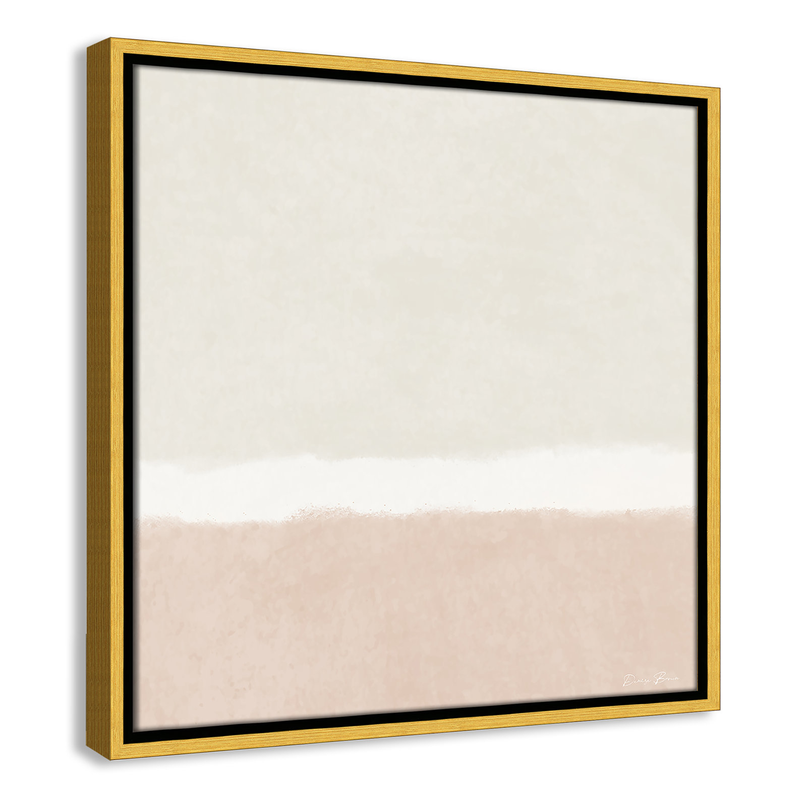 Willadeene "Slate I" Print, 17.5" H x 17.5" W, Gold Framed