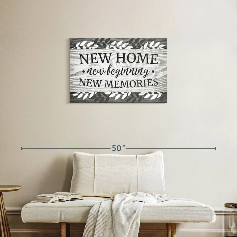Plaque murale New Home I, H 20 po x l 30 po