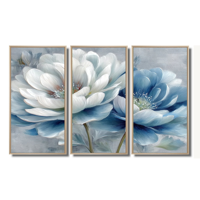 Beautiful Peony Meadows In England - Ensemble de décorations murales pivoines, H 40 po x l 60 po, Naturel