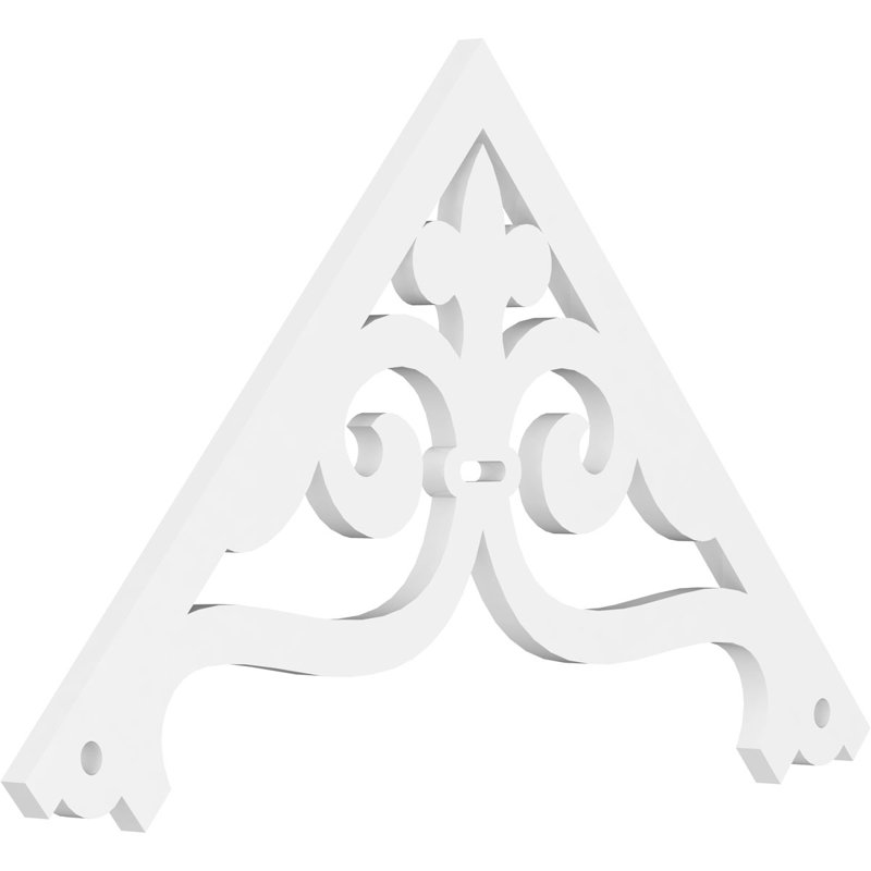 Pignon en PVC de qualité architecturale Finley, H 21 po x l 36 po x P 1 po, 14 / 12