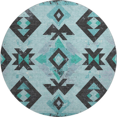 Premium Machine Washable Fairwood AMF1882 Aztec Rug