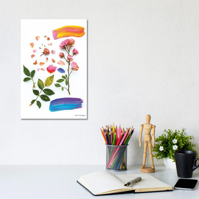 Flowers And The Paint by Seven Trees Design - Gallery-Wrapped Canvas Giclée on Canvas