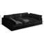Canapé modulaire symétrique en velours avec repose-pieds de 105 po Atis-1765248411