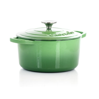 Cocotte ronde artisanale en fonte antiadhésive Crock-pot