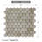 Hinkel 12" x 12" Natural Stone Honeycomb Wall Tile