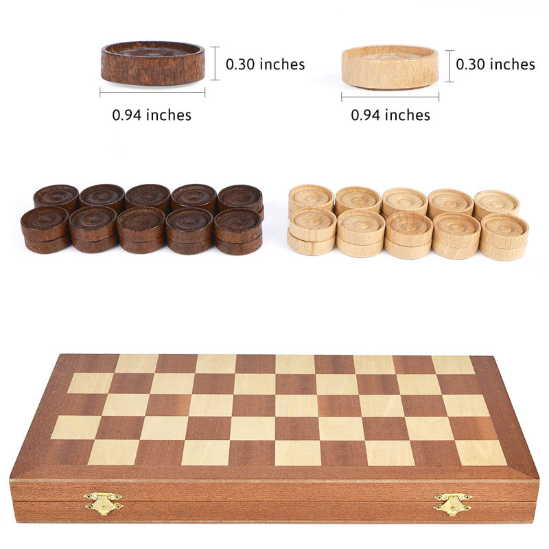 Bisiot 7.63'' L Manufactured Wood Game Set
