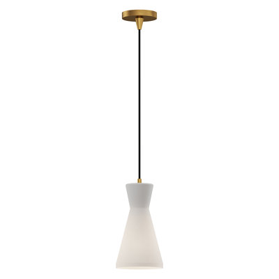 Langford Single Light Glass Steel Dimmable Pendant