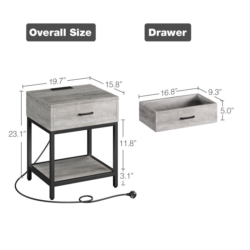 Makayla 16'' W 1 - Drawer Dresser
