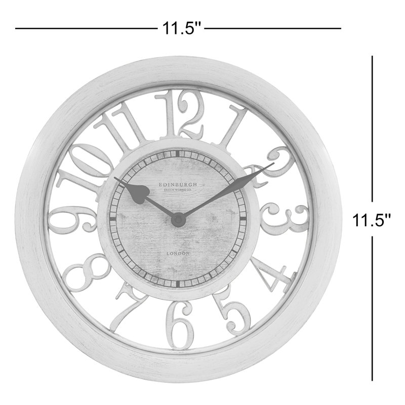 11.5" Floating Dial Quartz clock