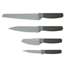 Berghoff Legacy 3Pc Classic Knife Set, Chef's, Utility, Bread Knives,  Stainless Steel Sharp Blade Kitchen Knives, Hollow Handle, Seamless  Construction