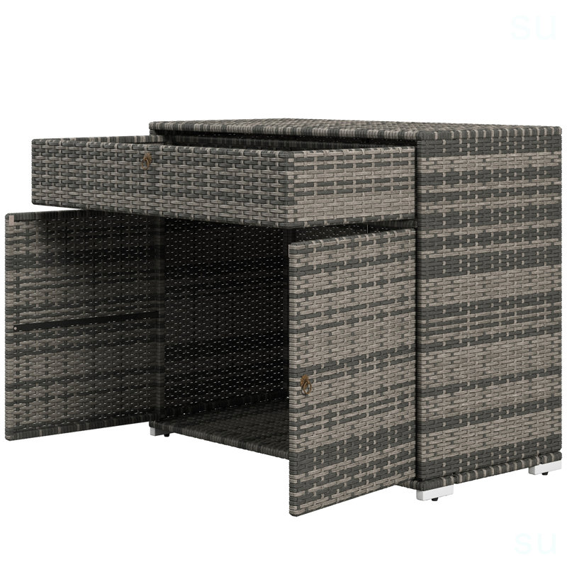 Armoire à jouets et porte-serviettes pour l'extérieur Outsunny