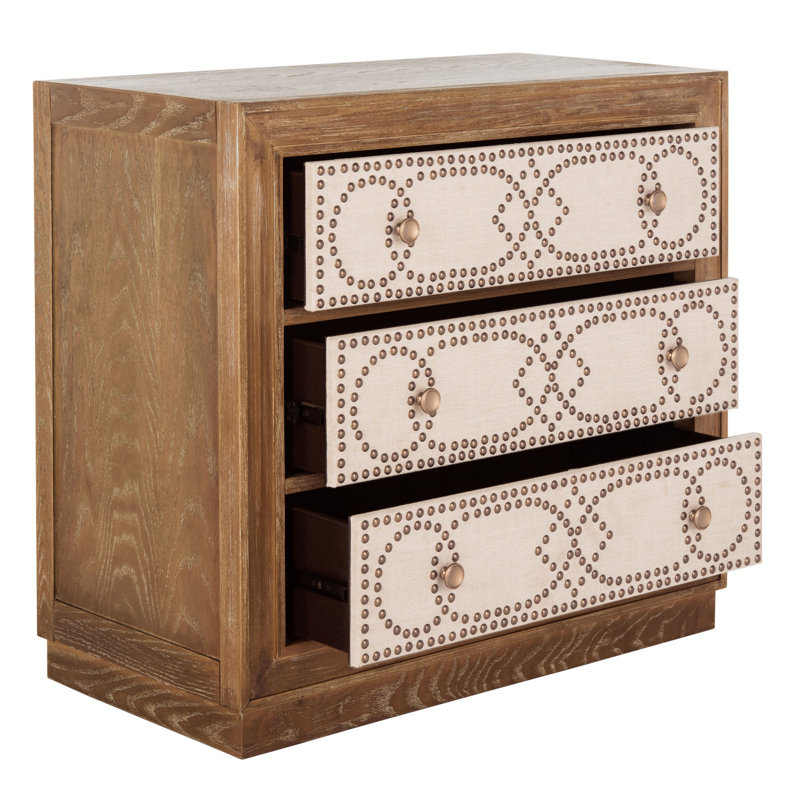 Bohon Accent Chest, Rustic Oak/Beige