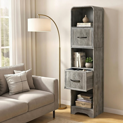 Bookcase Narrow - Grey