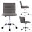 Kaycee Faux Leather Mid Back Swivel Computer Task Desk Chair-60468709