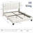 Upholstered Bed Frame with Channel Tufted Headboard-77082584-77082535