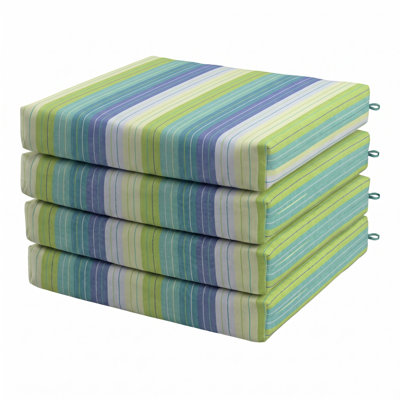4-Piece Outdoor Sunbrella Chair Pad Set