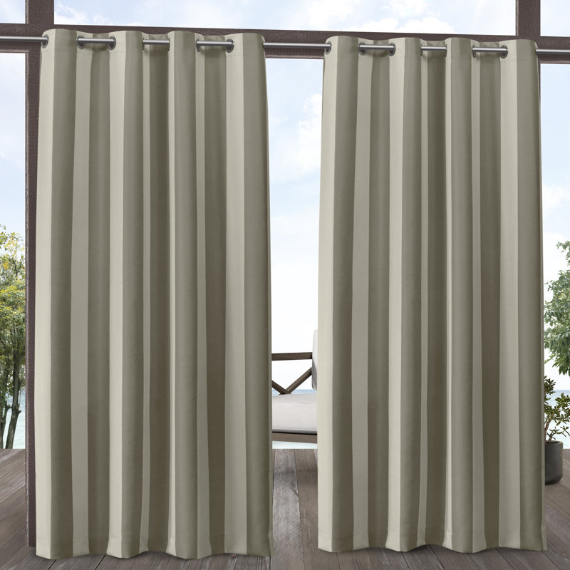 Kristen Semi Sheer Pair, 54"W x 84"L, Taupe