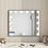 Miroir de maquillage Hollywood tricolore avec 14 lumières DEL et miroir grossissant