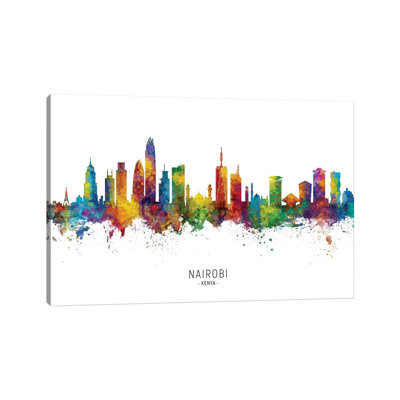 " Nairobi Kenya Skyline " Painting Print