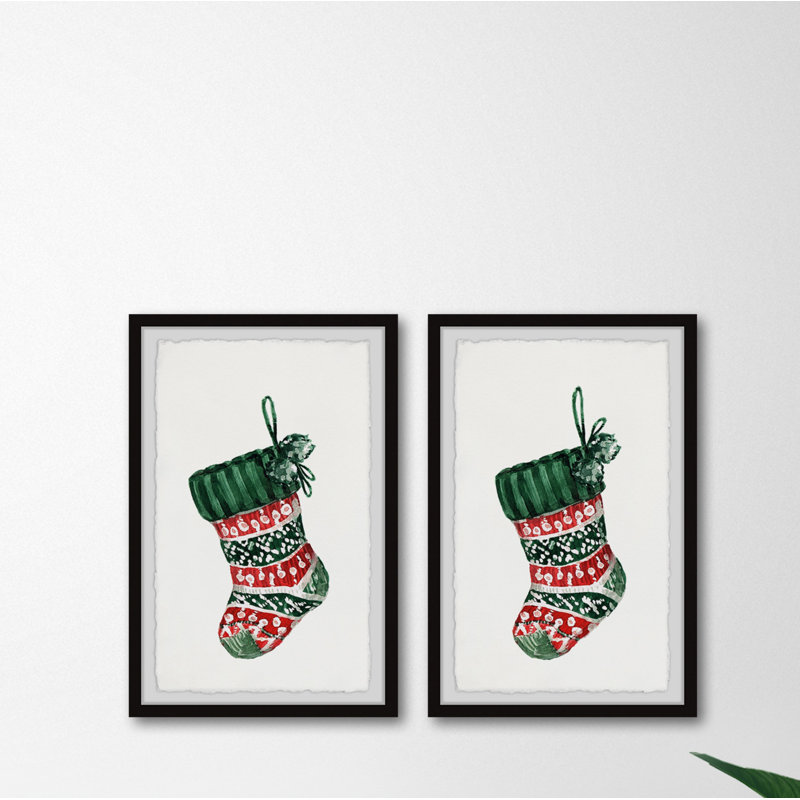 Chamberlain the Socks Are Hung 2 Piece Single Picture Frame Painting Set, 61cm H x 122cm W x 3.81cm D