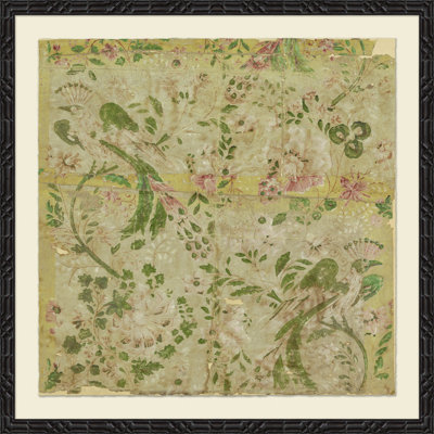 Antique Birds And Flower Design Giclee Print