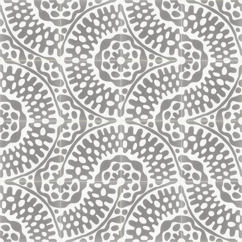 Sonora 8" x 8" Cement Patterned/Concrete Look Wall & Floor Tile, Thistle