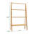 Bamboo Ladder Towel Rack With Storage Shelf