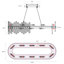 Polaris 20 - Light Dimmable Square / Rectangle Chandelier-383125295