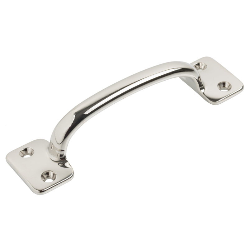Poignée de tiroir robuste (entraxe: 4 po), Nickel