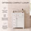 Meuble-lavabo compact autoportant avec lavabo en céramique et 2 tiroirs-1392895765