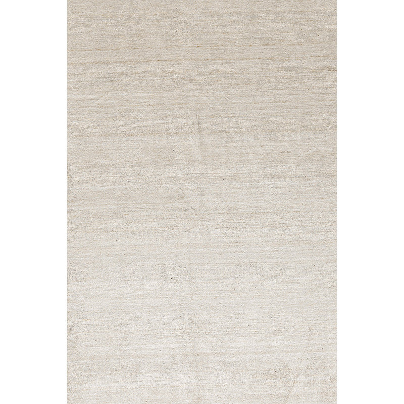 Tapis beige noué à la main de haute qualité