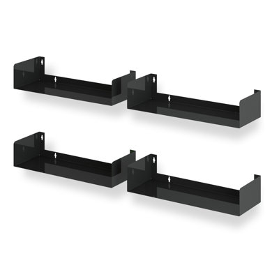 Daiym 4 Piece Steel Floating Shelf