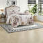 Ensembles de literie de luxe en coton, très grand, avec motif floral romantique