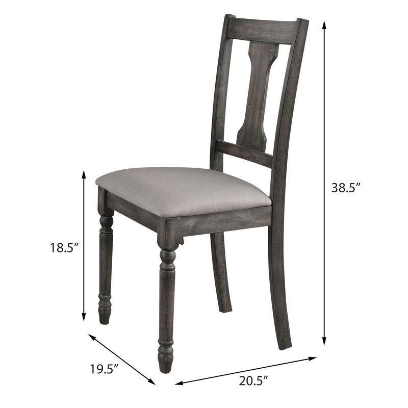 Ensemble de chaises à dossier ouvert (ensemble de 2)