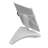 M&T Displays 360 Degree Rotating Mini Tablet Holder Stand – White ABS Plastic Desktop Mount, Supports Landscape and Portrait, Soft Protective Case, Adjustable Width 5.43–5.51 Inch, Travel Friendly