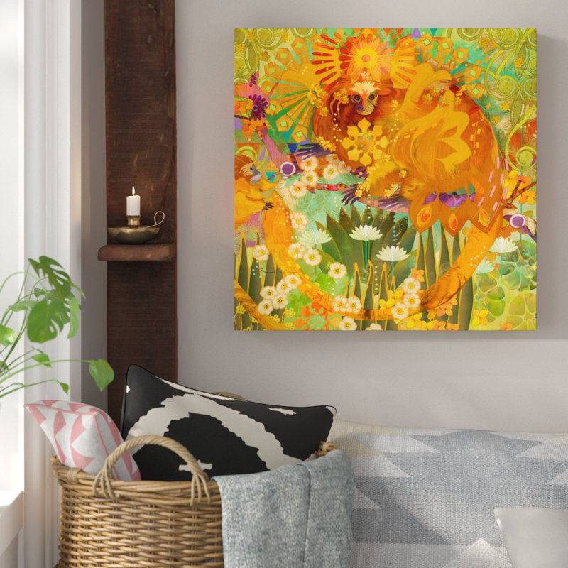 Evelia - Wrapped Canvas Painting, 101cm H x 101cm W x 3.81cm D