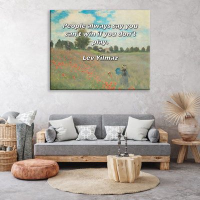 Artsy Quote By Lev Yilmaz Gallery Wrapped Canvas