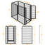 Outdoor Metal Outdoor Indoor Dog Pen with Door-93672789