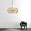 Dastina 4-Light 22.24 inch Oversize Gold Unique Caged Design Pendant Light Fixtures