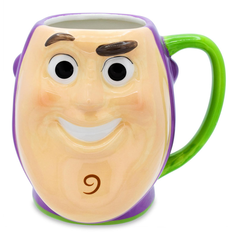 Grande tasse en céramique sculptée Buz Lightyear de Disney Pixar Toy Story | Peut contenir 20 onces
