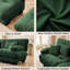 Canapé 2 places en chenille verte moelleuse avec sièges et coussins profonds et moelleux pour salon-959695183